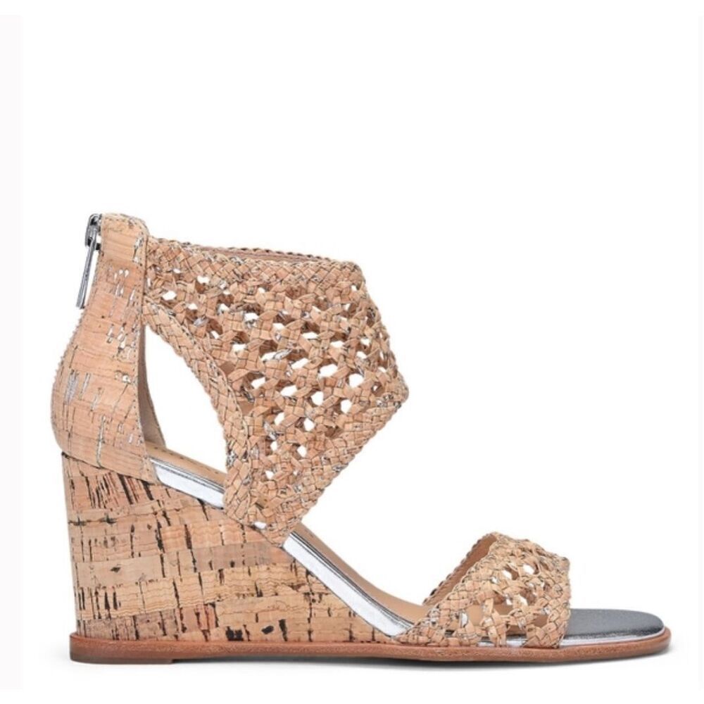 Donald Pliner Lagos Cane Wedge‎ Sandal Size 6.5
